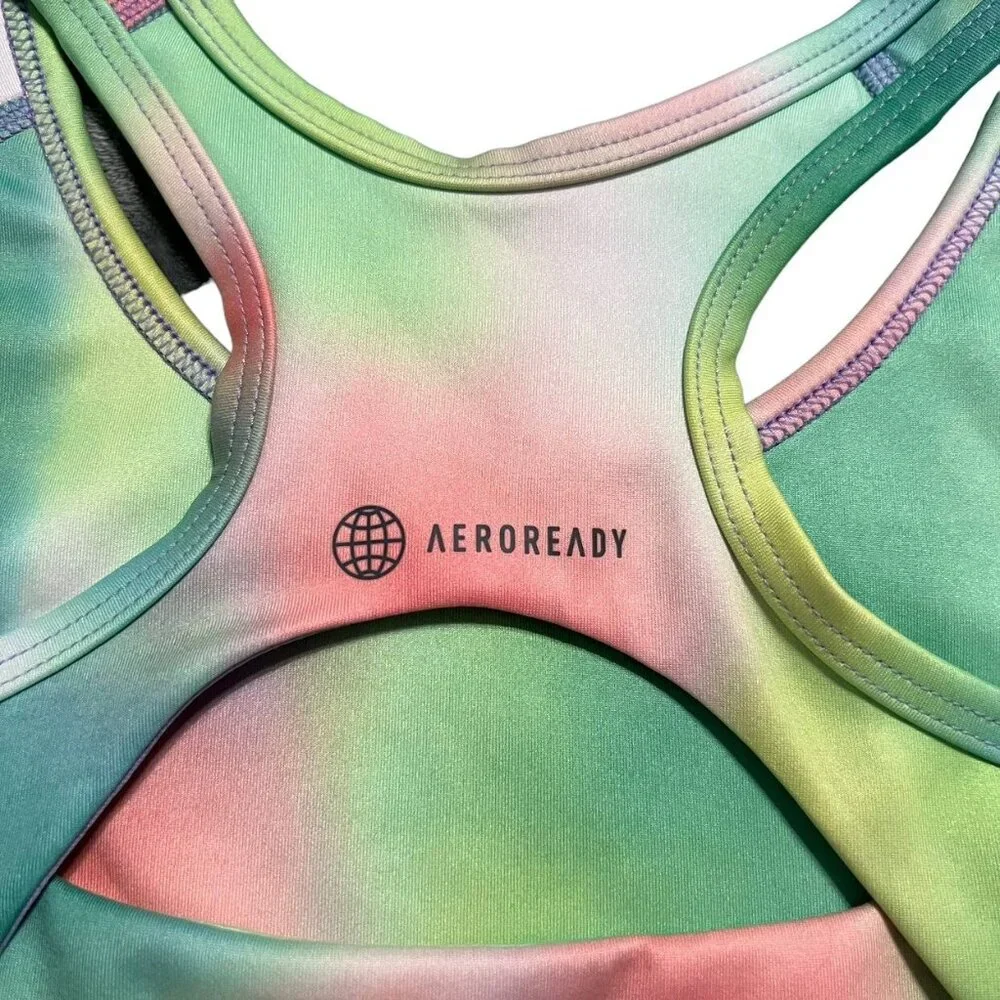 Adidas L (14) TechFit Tie Dye Sports Bra - Picture 4 of 5